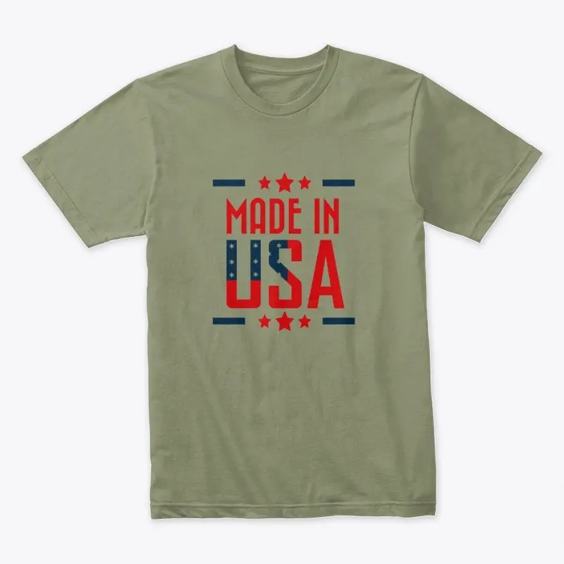 Made In USA with Stars Shirt