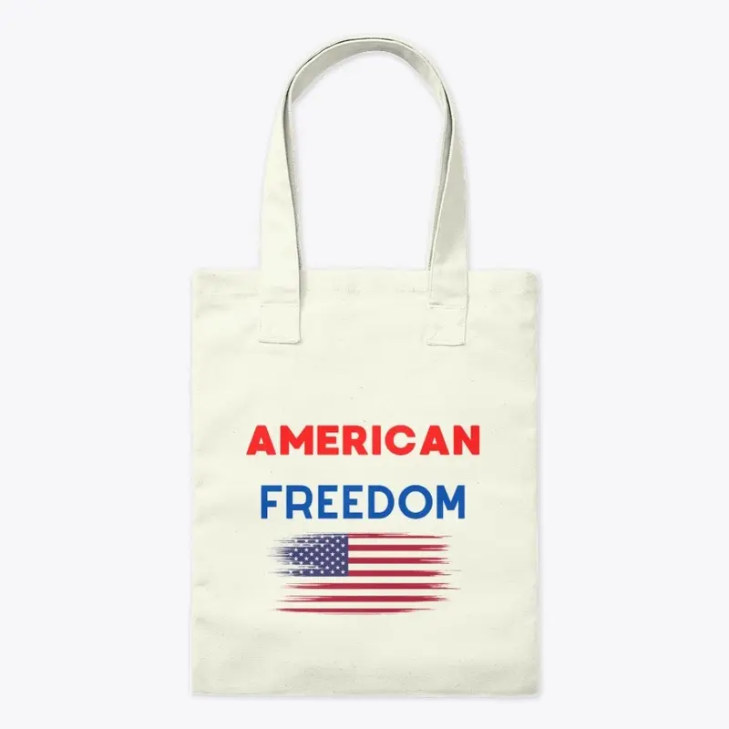 American Freedom Flag Tote Bag