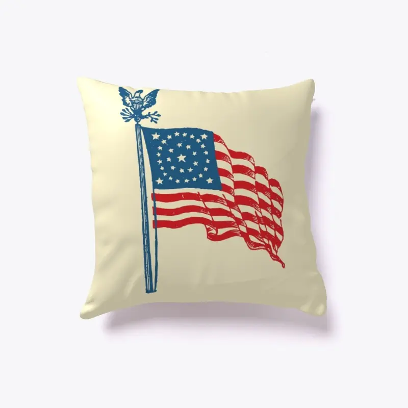 Early USA Flag Pillow