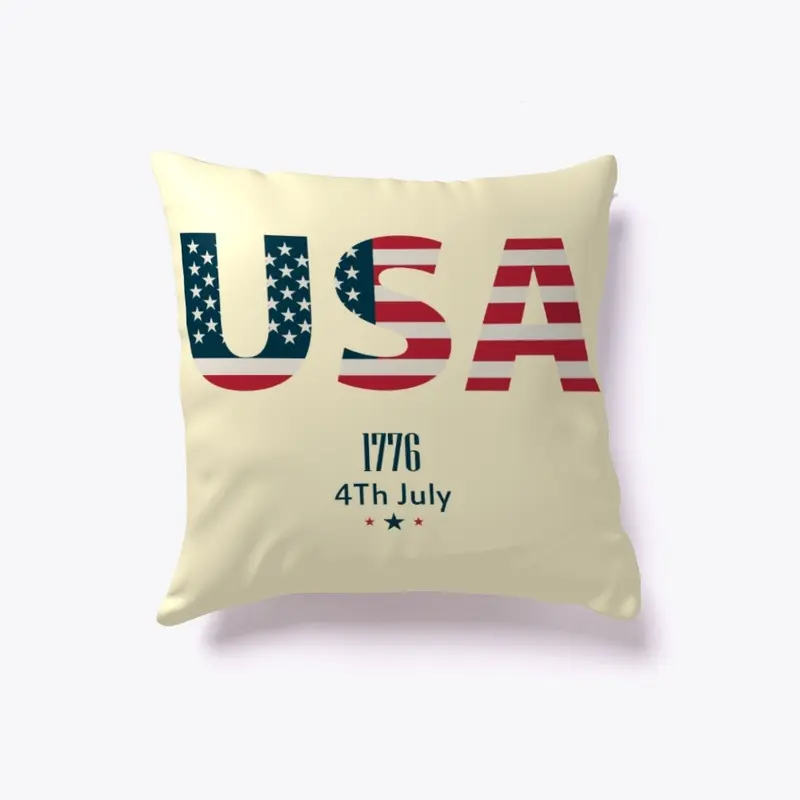 USA 1776 4th July Pillow