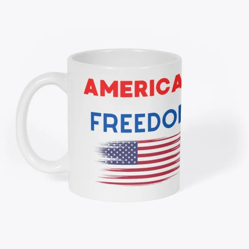 American Freedom Flag Mug