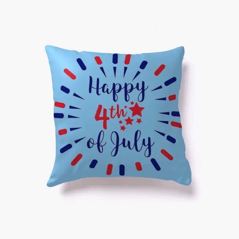 Happy 4th of July Pillow