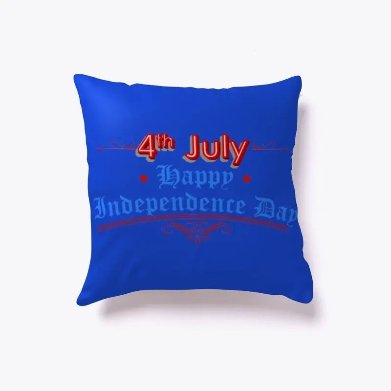 4th July Independence Day Pillow