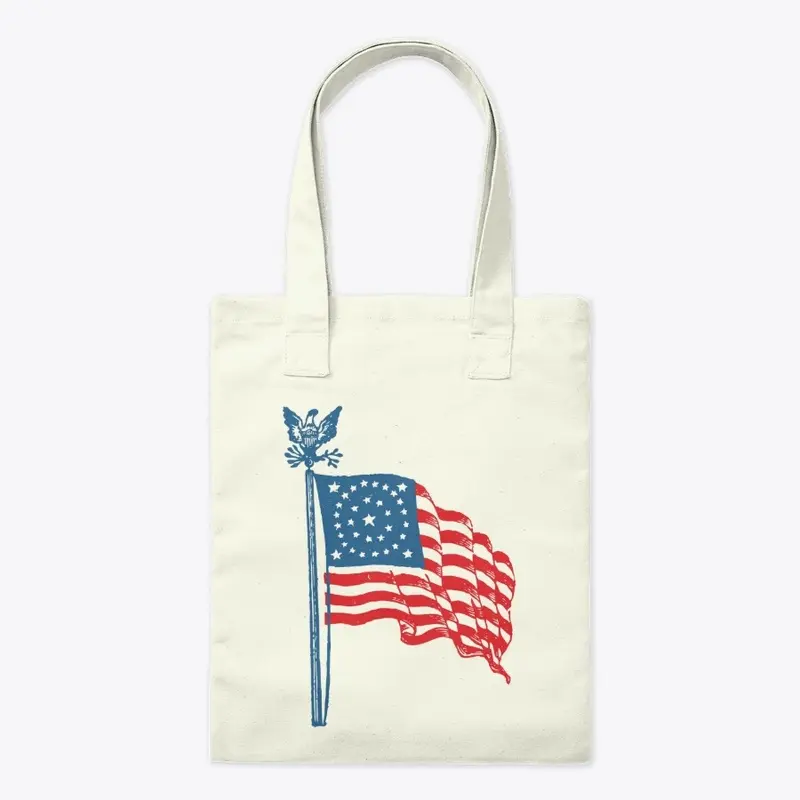 Early USA Flag Tote Bag