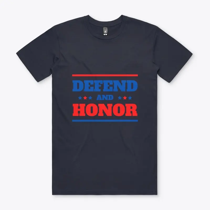 Defend And Honor Red Blue T-Shirt