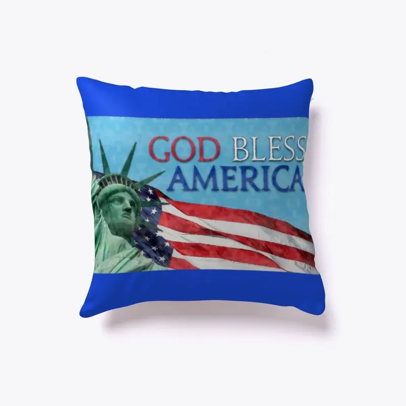 God Bless America Pillow